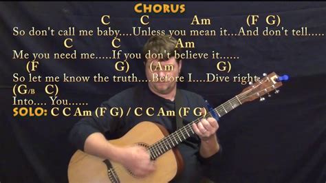 Dive (Ed Sheeran) Guitar Lesson Chord Chart with Chords/Lyrics - Capo 4th - YouTube