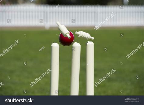 Bails Fly Cricket Stumps Ball Hits Stock Photo 320586311 | Shutterstock