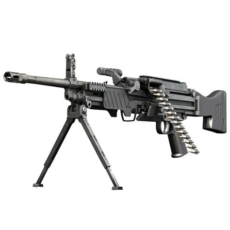 MG4 Light Machinegun 3D Model