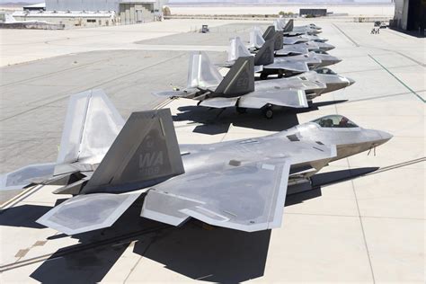 PHOTOS: The last time you'll ever see 7 F-22s at Edwards Air Force Base ...