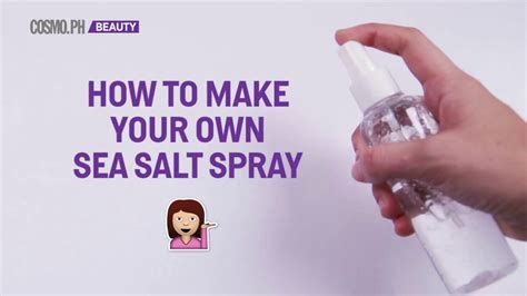 How To Make Your Own Sea Salt Spray - YouTube