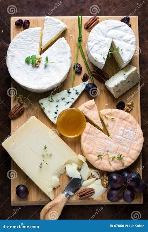 French cheese platter stock image. Image of meal, cheeseboard - 67056191