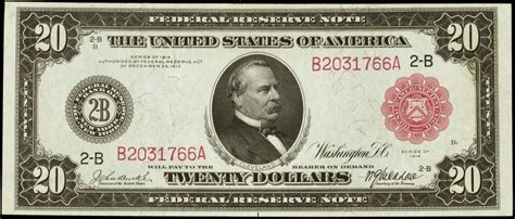 1914 Twenty Dollar Federal Reserve Note Red Seal|World Banknotes & Coins | Old Money, Currency ...