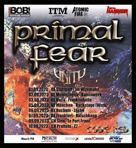 PRIMAL FEAR – “Code Red“ Tour 2023 - Obliveon