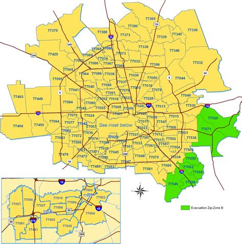 Houston Zip Code Map Printable