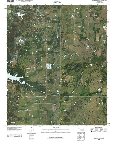 2010 Sulphur South, OK - Oklahoma - USGS Topographic Map - Historic ...