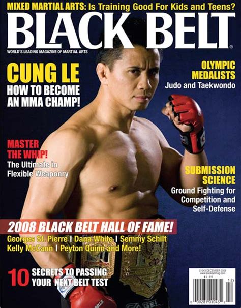 Cung Le on Black Belt magazine cover - MMAmania.com