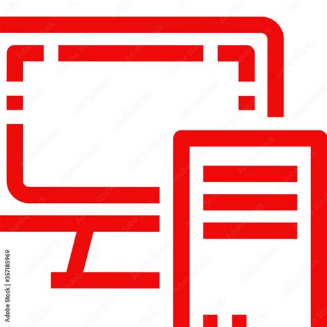 vector illustration of a red folder Stock Vector | Adobe Stock