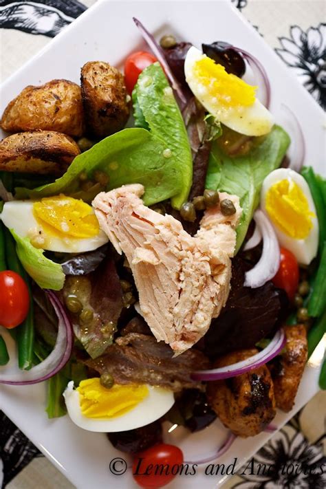 My Tuna Niçoise Salad | Lemons and Anchovies | Tuna nicoise salad ...