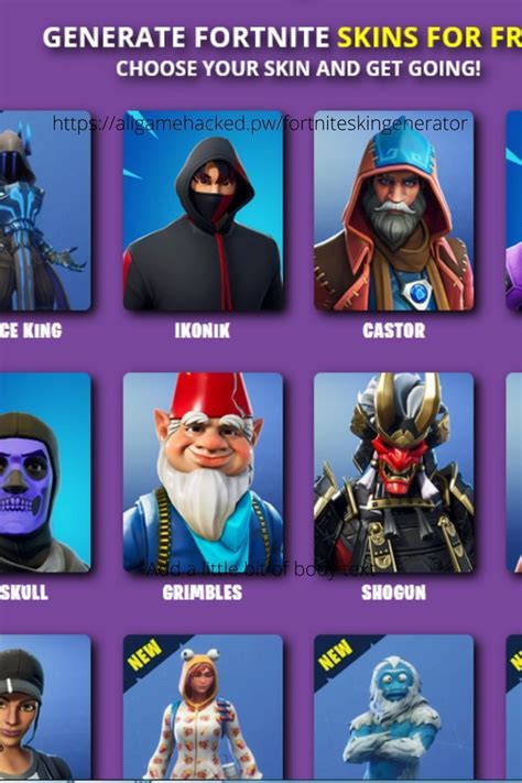 Free Fortnite Skins Generator | Fortnite, Skin, Generator