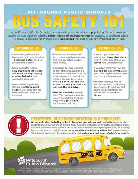 Bus safety 101 | Bus safety, School bus safety, School health