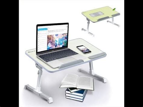 A8 Adjustable Laptop Desk with Cooling Fan - YouTube