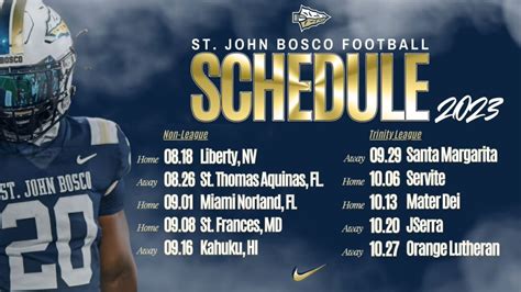 Defending nation champ St. John Bosco unveils 2023 high school football schedule - High School ...