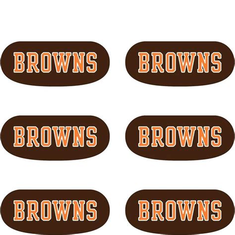 Cleveland Browns Eye Black Stickers 6ct | Party City