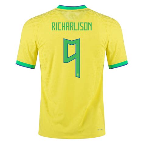 Brazil RICHARLISON #9 Home Jersey Authentic 2022 | Goaljerseys