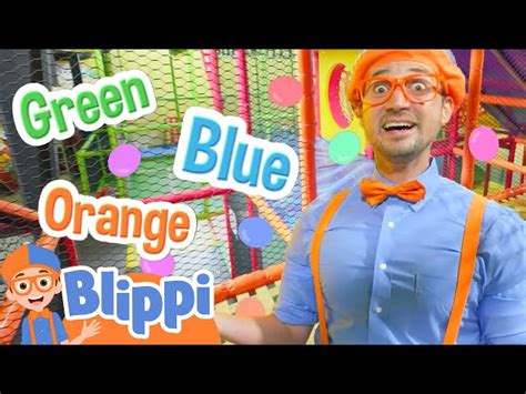 Blippi Learns Rainbow Colors and Shapes at the Indoor Playground | Blippi - Learn Colors and ...