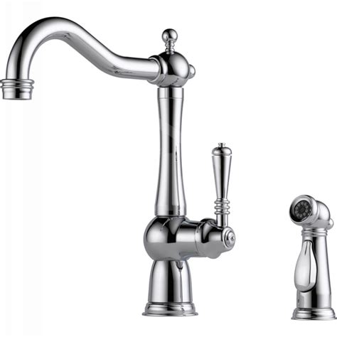 61136LF-PC : Brizo TRESA Single Handle Kitchen Faucet with Spray, Chrome | Build.ca