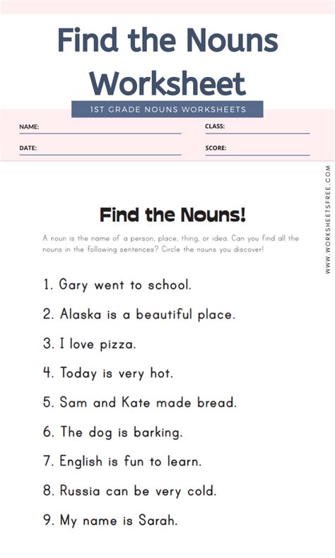 Verbs Vs Nouns First Grade - Noun and Verb Sort For First Grade by Sunshine and ... | fastmoneypromo