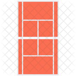 Tennis Court Icon - Download in Flat Style