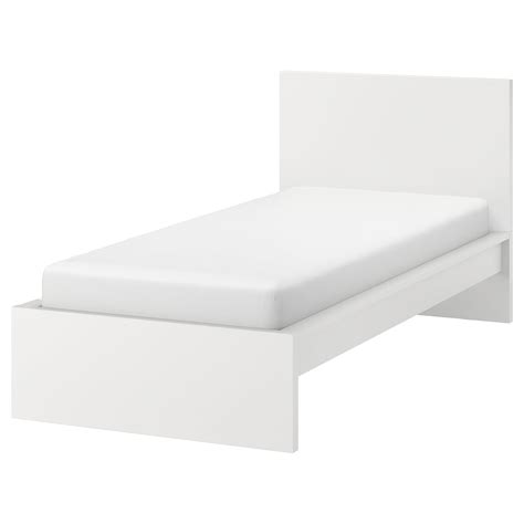 white twin bed frame