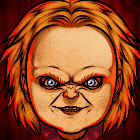 how to draw chucky easy | Chucky drawing, Drawings, Chucky