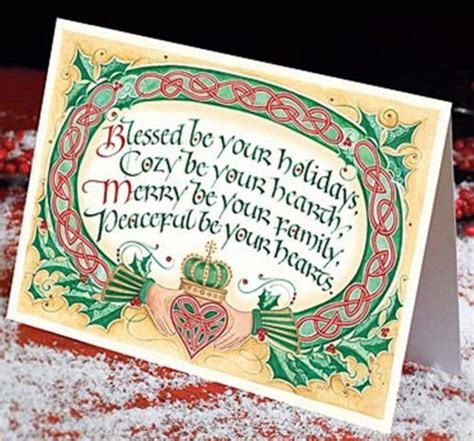 Celtic Claddagh Christmas Card Box of 25 | Irish christmas cards, Irish ...