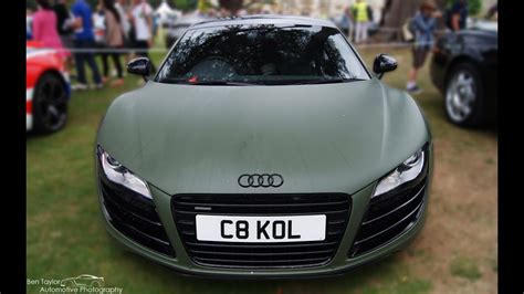 Matte Green Audi R8 V8 - YouTube