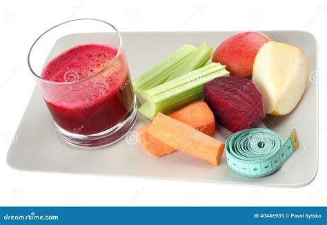 Fresh Juice And Ingredients For A Healthy Diet On Stock Image - Image ...