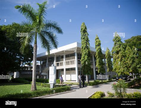 A view of the campus area of the university in Dar es Salaam, Tanzania ...