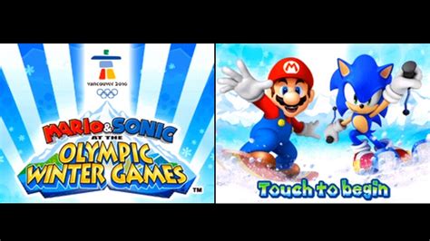 Mario & Sonic at the Olympic Winter Games (DS) [Part 1: Frostown] (No Commentary) - YouTube