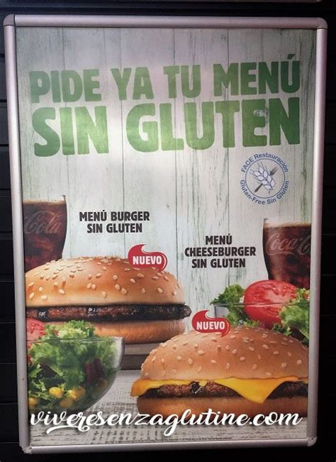 Burger King gluten-free in Spain - Vivere Senza Glutine