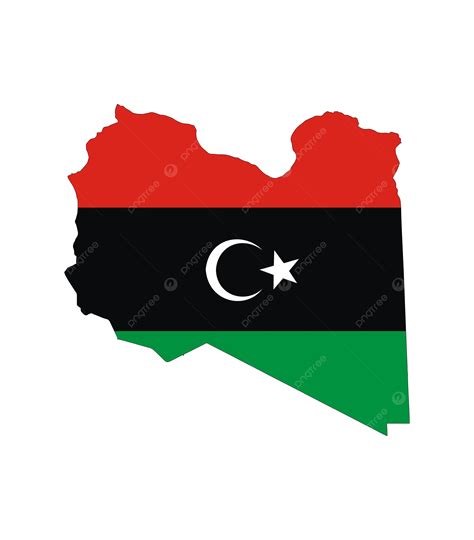 Libya Flag Map Silhouette, Label, Republic, Flag PNG Transparent Image and Clipart for Free Download