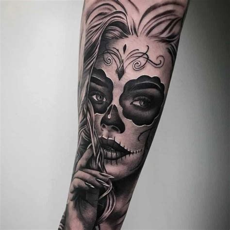 Top 49+ tatuajes de la santa muerte - Abzlocal.mx