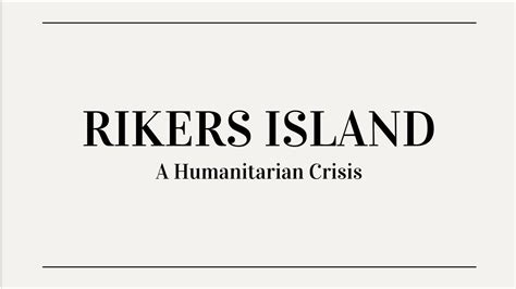 Petition · Rikers Island: A Humanitarian Crisis -- Help Fight For Change! - United States ...