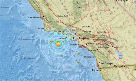 California earthquake MAP: 5.3 magnitude tremor near Los Angeles ...