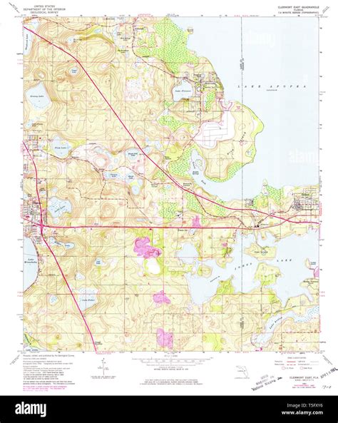 Clermont florida map Cut Out Stock Images & Pictures - Alamy