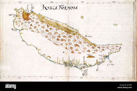 Map of Formosa, c. 1652 Stock Photo - Alamy