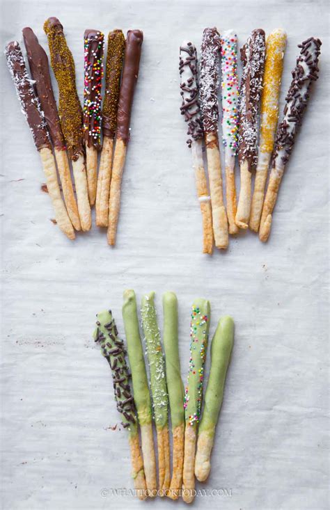 Easy Homemade Pocky Sticks (Assorted Flavors) - What To Cook Today