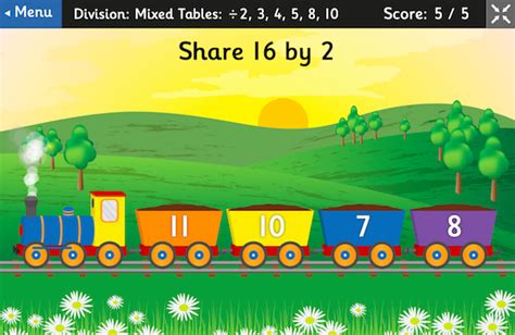 New game to play! Mental Maths Train | Topmarks Blog