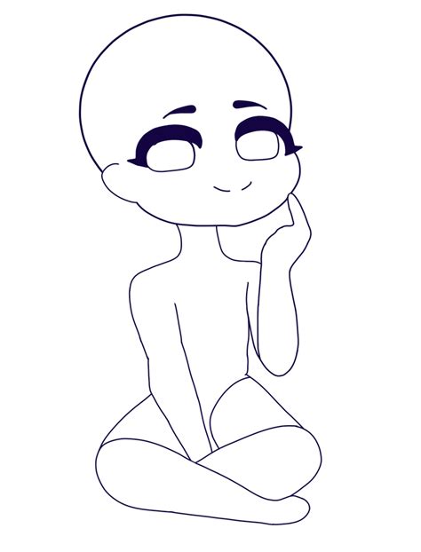 Sitting Chibi Base - Pin By Juarez Theyoungartist On Dibujos Y Poses ...