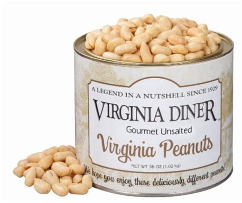 Virgina Diner® Unsalted Virginia Peanuts, 36 oz - Kroger