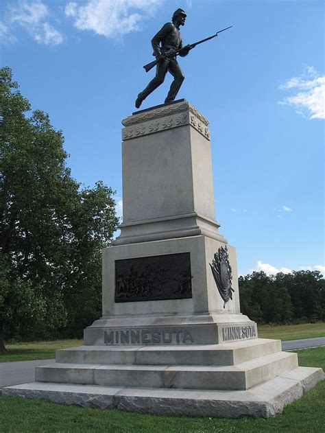 1st Minnesota Vol. Infantry Monument at Gettysburg. | Infantry ...