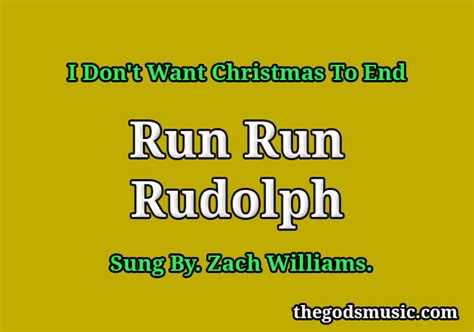 Run Run Rudolph Song Lyrics - Christian Song Chords and Lyrics