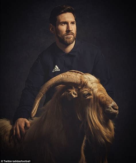 Argentina and Barcelona star Lionel Messi poses with goats in photo shoot | Daily Mail Online