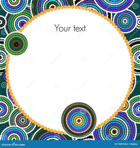 Aboriginal Art Vector Background Stock Vector - Illustration of ...