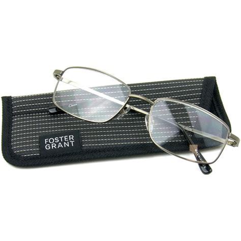 Foster Grant Men's T10 Reading Glasses, Silver - Walmart.com - Walmart.com