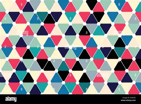 Quincunx Seamless Triangle Pattern Vector With Retro Color Palette Stock Vector Image & Art - Alamy