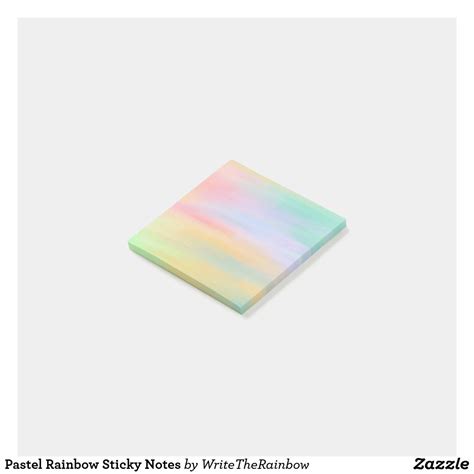 Pastel Rainbow Sticky Notes | Zazzle.com in 2022 | Sticky notes, Pastel rainbow, Note paper