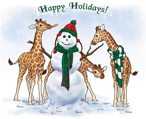 Christmas Giraffe Wallpaper - WallpaperSafari