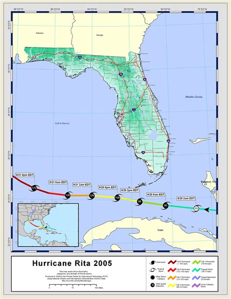 Storm Tracks by Name: Hurricane Rita, 2005